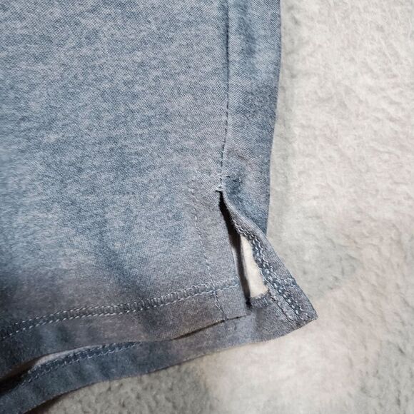 Jockey Pants Women Small Blue Polyester High Waist Drawstring Ankle Slit Pull On - Picture 7 of 9